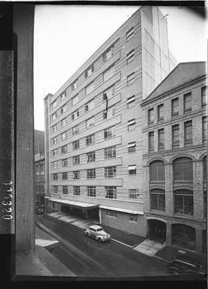 S Hoffnung's Building, Sussex Street frontage (for Buil...