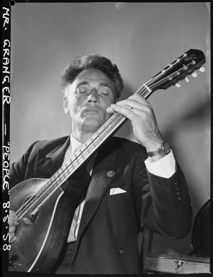 Mr Granger, blind musician, 8 May 1958 / photographs by Lynch