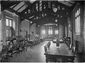 Interior; Masters' dining room, Wesley College