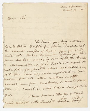 Item 24: Letter from Joseph Banks to Reverend Thomas Ha...
