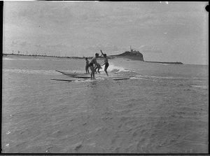 Surf ski riding, Nobby's Beach