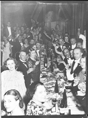 Russian Ballet at JC Williamson New Year Party; backsta...