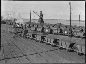 Wagons of coal held up at Carrington as a result of sto...