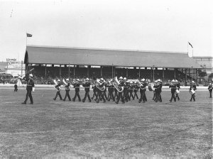 Parade of the Royal Military Band in the ring