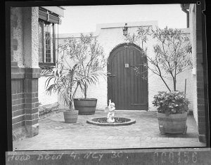 A section of the courtyard, Mrs Millingen's home at Gre...