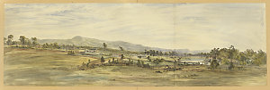 Nowra showing Methodist Church, rectory, school and bac...