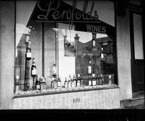 Penfold's Wines display in shop window