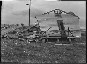 Collapsed scout hall