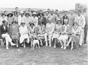 Large group of cricketers and their wives at Royal Sydn...