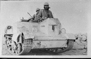 Soldiers in a tank (copied for Dr England, Callan Park,...