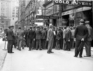 Crowds listening to the Melbourne Cup (Darby Munro winn...