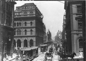 George Street from near Martin Place, then Moore Street