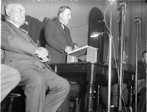 Jack Beasley, MHR speaking at a political rally