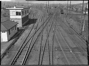 Railway lines, south side, Hamilton Railway Station