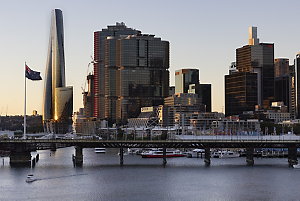 Item 112: View across Darling Harbour to the Crown Sydn...