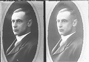 Two studio copy portraits of Rev. Philip Arthur Micklin...