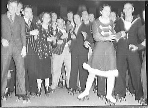 Roller skaters at the Palladium
