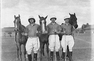 Polo team at Army Depot, Marrickville