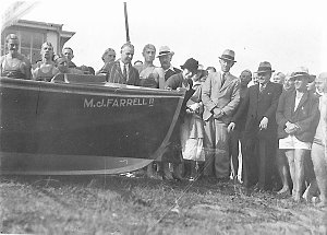 Christening of North Cronulla surf boat "M.J. Farrell I...