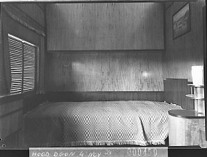 Interior of new railway carriage (A.U.P.) A sleeping co...