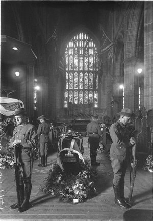 Soldiers' guard-of-honour at State funeral of Governor ...