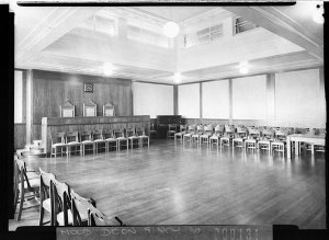 The interior of the temple, Oddfellows' Building (for B...