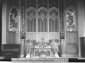 Altar (decorated for Harvest Festival ?)