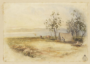 Landscape / possibly drawn by J.S. Prout