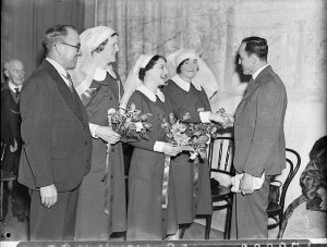 New Zealand nursing sisters farewell, before leaving fo...