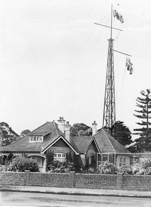 Radio mast and Sir Ernest Fisk's home, Wahroonga