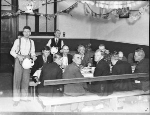 Methodist Mission; Christmas breakfast at Francis Stree...