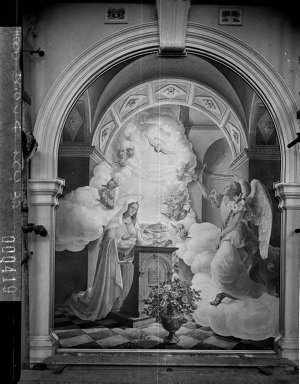 Painting in the Franciscan Church, Waverley, depicting ...