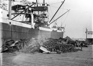 Ship "Ann Stathotas" loading scrap iron