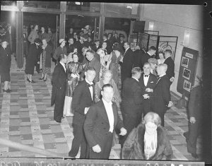 The new King's Theatre, Mosman. Crowds in the foyer on ...