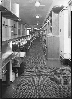 The servery, St. James Buildings photographed for Build...