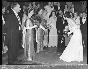 A debutante being received by the Consul's wife, Greek ...