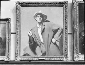 Henry Hanke's self portrait, winner of the 1934 Archiba...