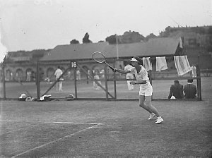 Woman tennis player in shorts, White City, during Count...