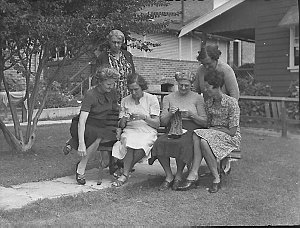 Country women at Keera House, Dee Why (taken for "Smith...