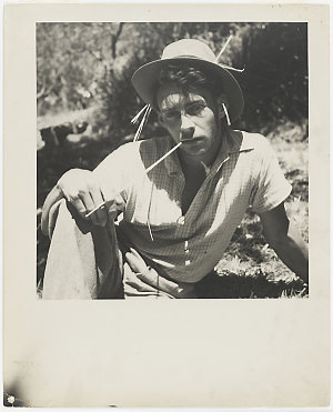 Item 03: Portrait of Max at Cullburra campsite, ca 1937...