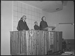 Opening wool exchange, King Street, Newcastle