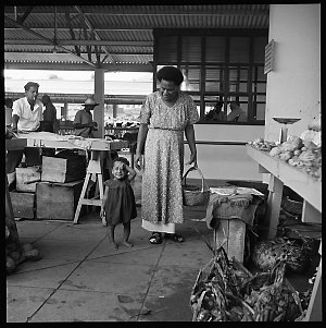 File 019: [Portraits of Fijian people, shopfronts, mark...