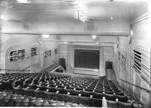 View from dress circle showing the proscenium, Regal Th...
