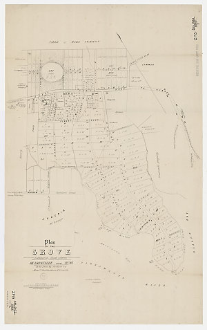 Plan of the Grove, subdivided, situate between Gladesvi...
