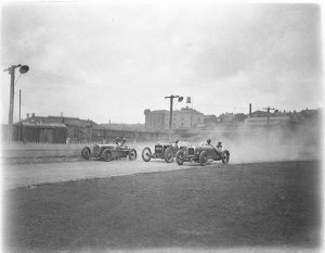 From right, supercharged 1924 Alvis of Fred Braitling, ...