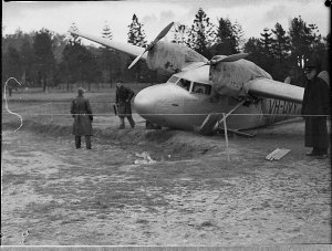 Gannet aeroplane smash; Gosford