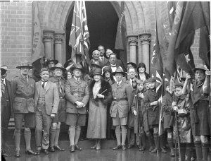 Scouts attend a Church Parade