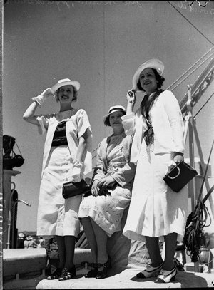 David Jones' models (?) Arrival of "Monterey" (?)