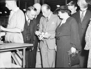 Inspection of works by Sir Ernest Fisk