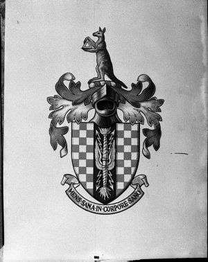 Coat of arms of Sir Ernest Fisk (taken for AWA)